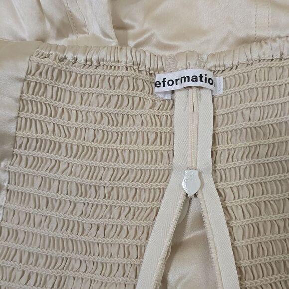 - Reformation Maha Silk Top $148 Color: Ivory. Size - Picture 6 of 10